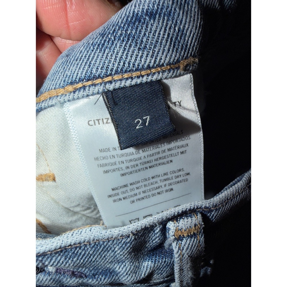 Citizens of Humanity Charlotte High Rise Straight Leg Blue Jeans Size 27 - Picture 5 of 7